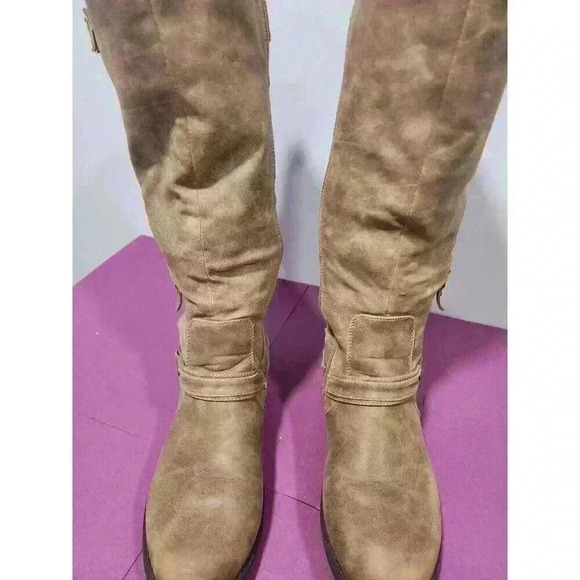 Women's Chelsea Moreland Brown High Riding Boots Size 8.5 M - Picture 2 of 6